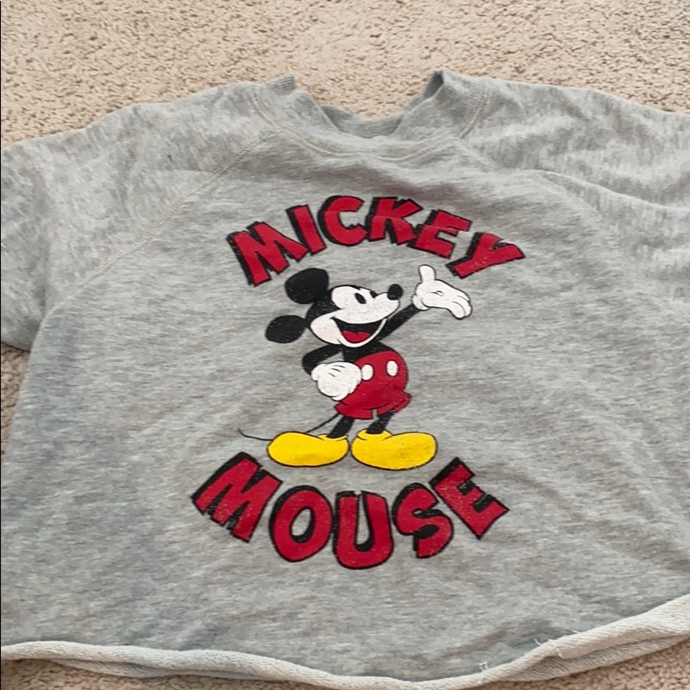 Macy’s gray mickey mouse shirt